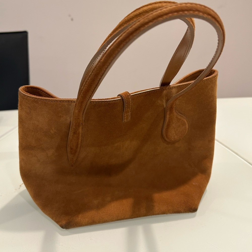 Elegant Tan Suede Tote Bag